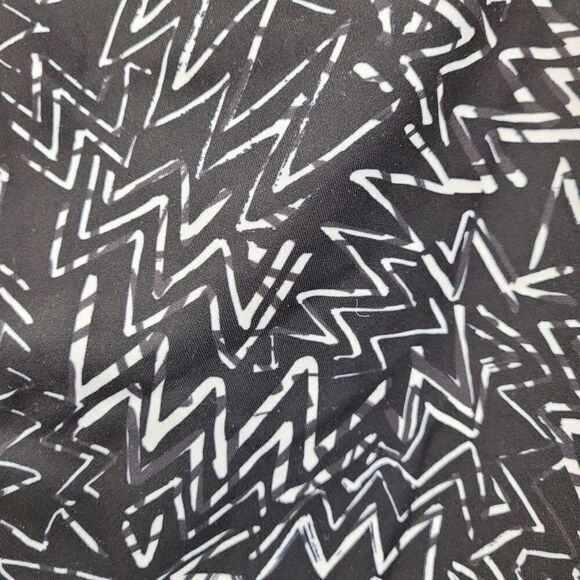 Eloquii Pants Stretch Dress Pants Tapered Abstract Psychedelic Print Black 14 - Picture 12 of 16